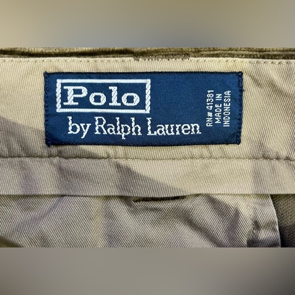 Polo Ralph Lauren Mens Corduroy Pants 40/30 Brown Fly Fishing embroidery - Picture 2 of 8
